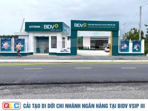 Cải tạo di dời chi nhánh ngân hàng tại BIDV VSIP III