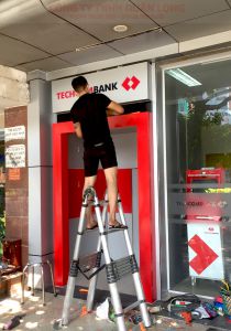 Thay đổi máy ATM thành CDM cho Techcombank Sao Mai