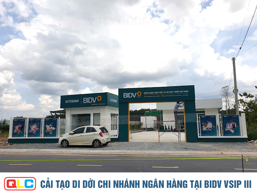 Cải tạo di dời chi nhánh ngân hàng tại BIDV VSIP III