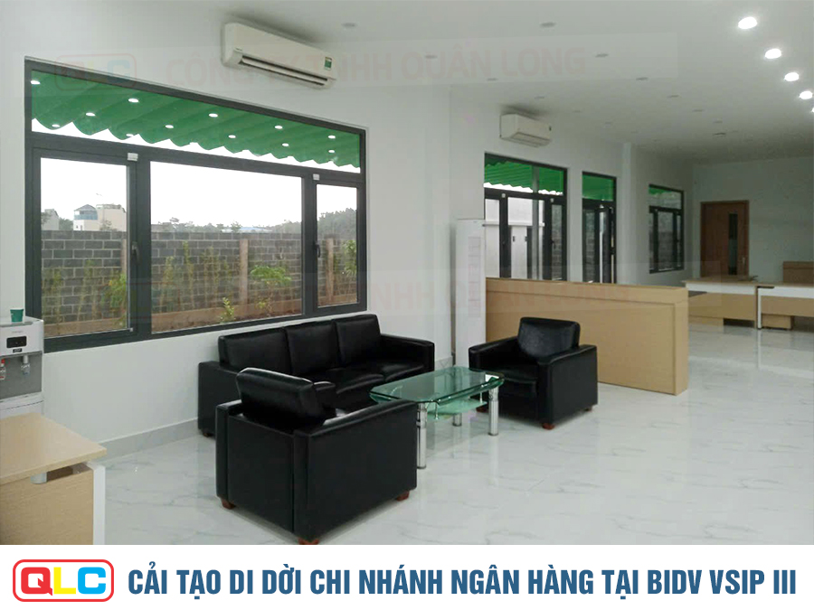Cải tạo di dời chi nhánh ngân hàng tại BIDV VSIP III
