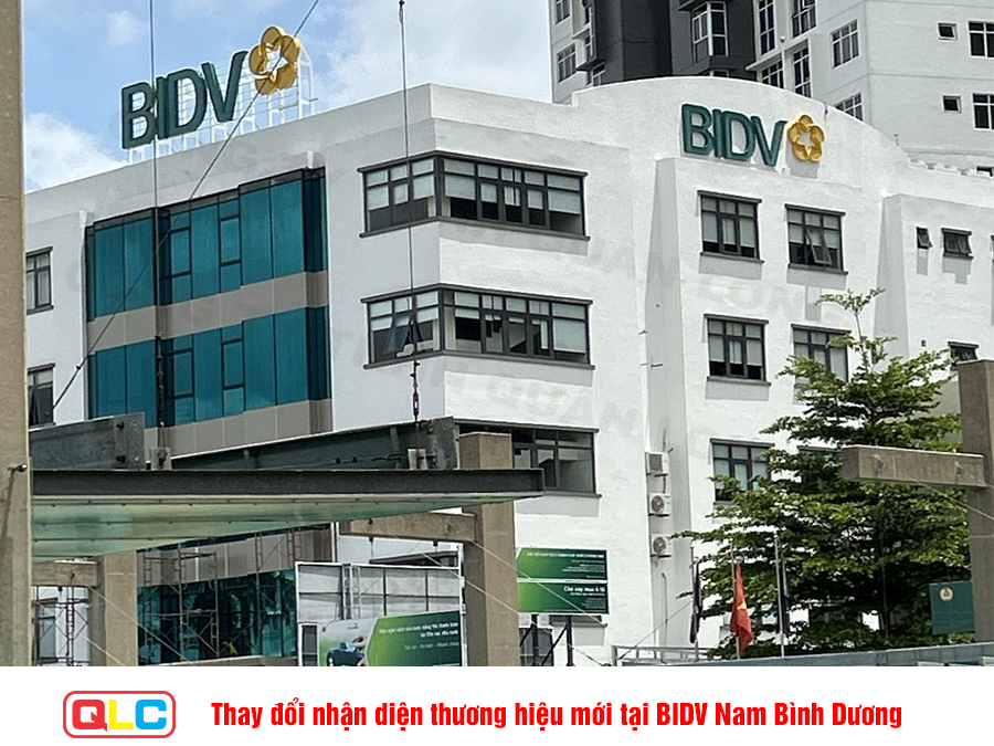 Thay đổi nhận diện thương hiệu mới tại BIDV Nam Binh Duong