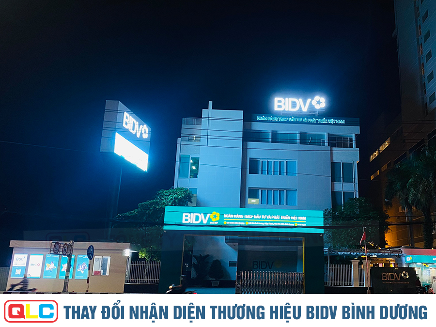 Thay đổi nhận diện thương hiệu mới BIDV Bình Dương