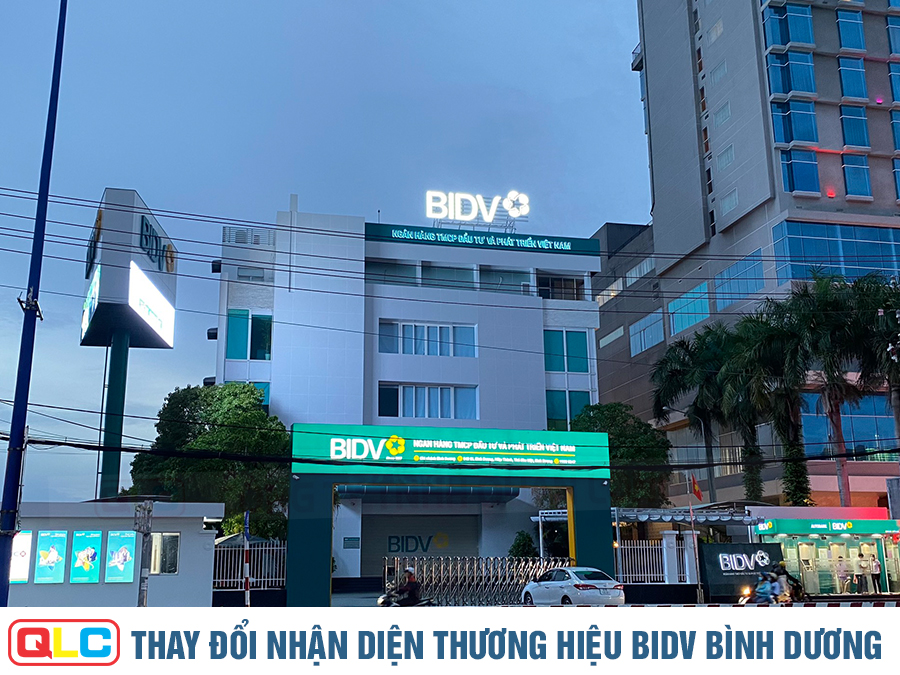 Thay đổi nhận diện thương hiệu mới BIDV Bình Dương