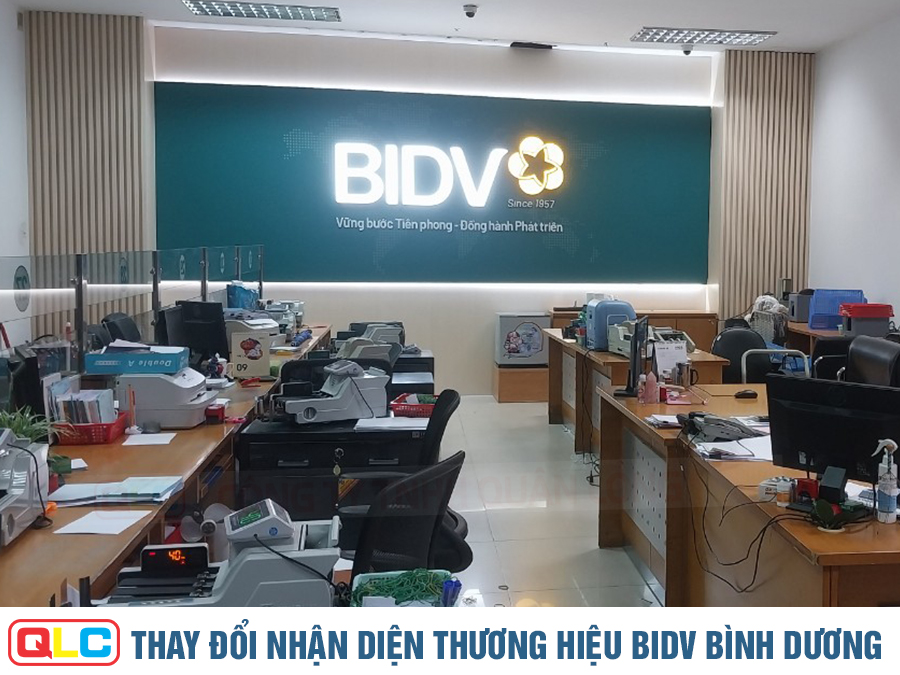 Thay đổi nhận diện thương hiệu mới BIDV Bình Dương